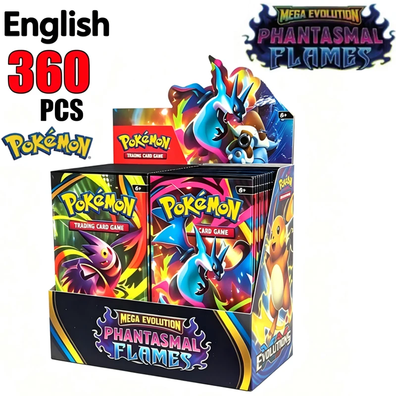 Pokémon Cards Chaos Rising Booster Box 60-360pcs Cards English TCG Collectible Trading Card Game Toys Gift