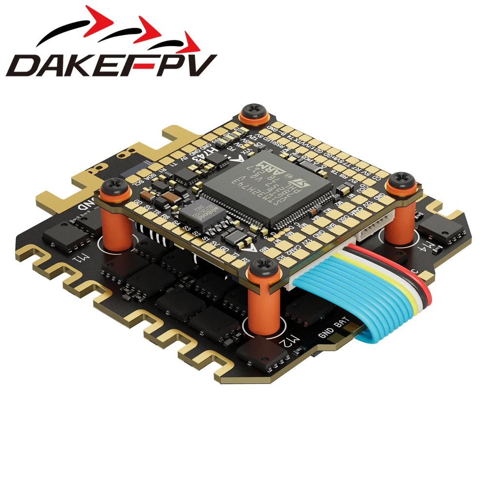 DAKEFPV H743 12S 120A 4IN1 8bit ESC DAKE H7 Flight Controller Stack For RC drone DIY H743 Support Betaflight Ardupilot