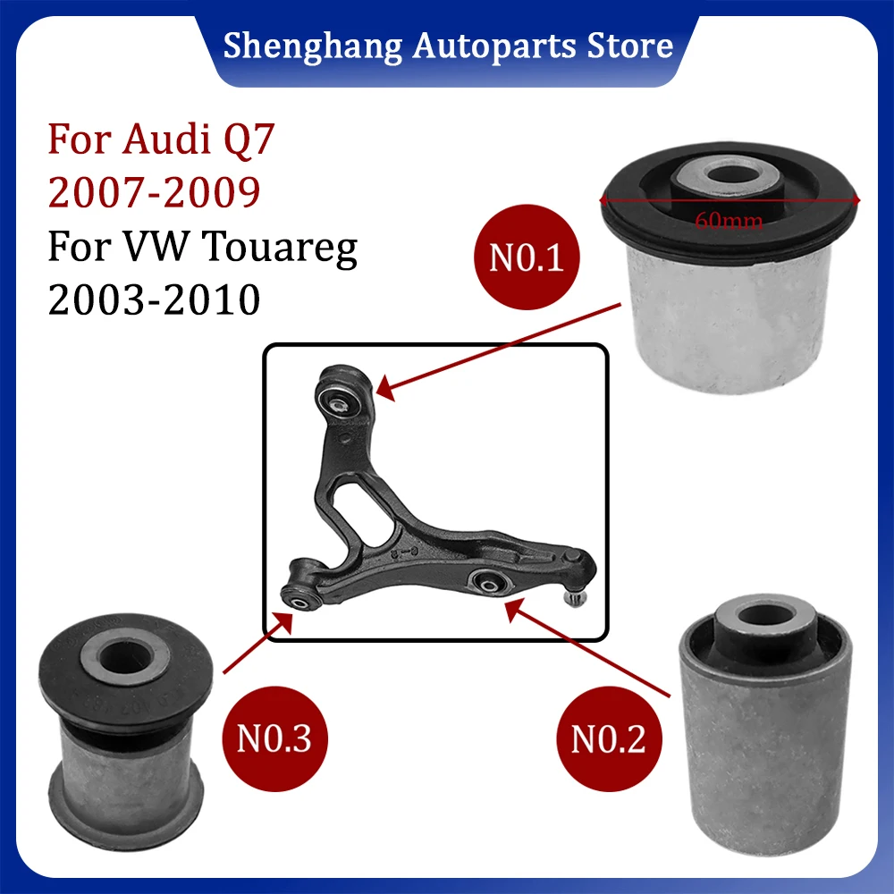 

7L0407182E 60mm 7L0412333A 7L0407183A Suspension Control Arm Bonded Rubber Bush For Audi Q7 2007-2009 VW Touareg 2003-2010
