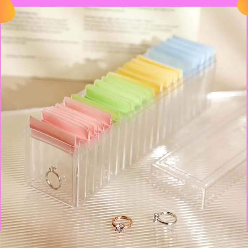 

A23P Jewelry Box Organizer, Clear Holder With 40Pcs Portable Anti Tarnish Jewelry Bags, Travel Jewelry Case