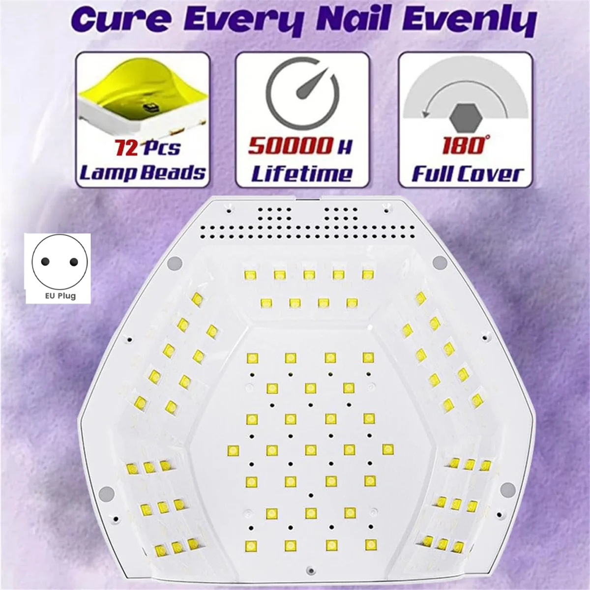 

УФ-лампа для терапии ламп для ногтей УФ-лампа для выпечки лака для ногтей с вилкой европейского стандарта