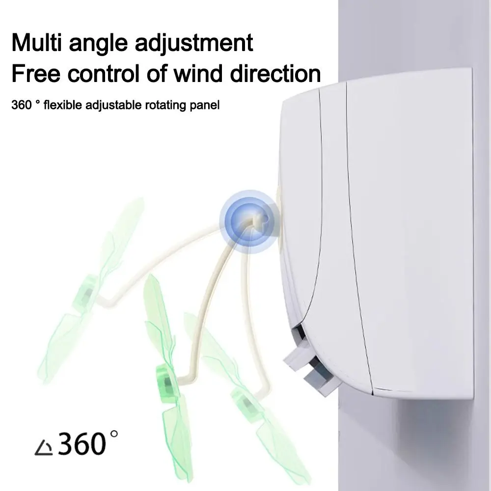 Pare-brise de climatisation en forme de moulin à vent, 3 pièces, Angles réglables Anti-direct, couvercle de guidage du vent