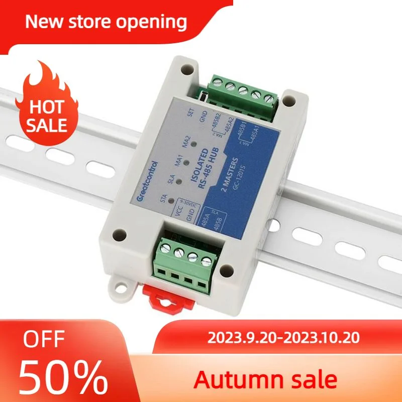 Two Master One /Multiple Slave RS485 Repeater Cache Optoelectronic Isolation Modbus Dual Master Hub