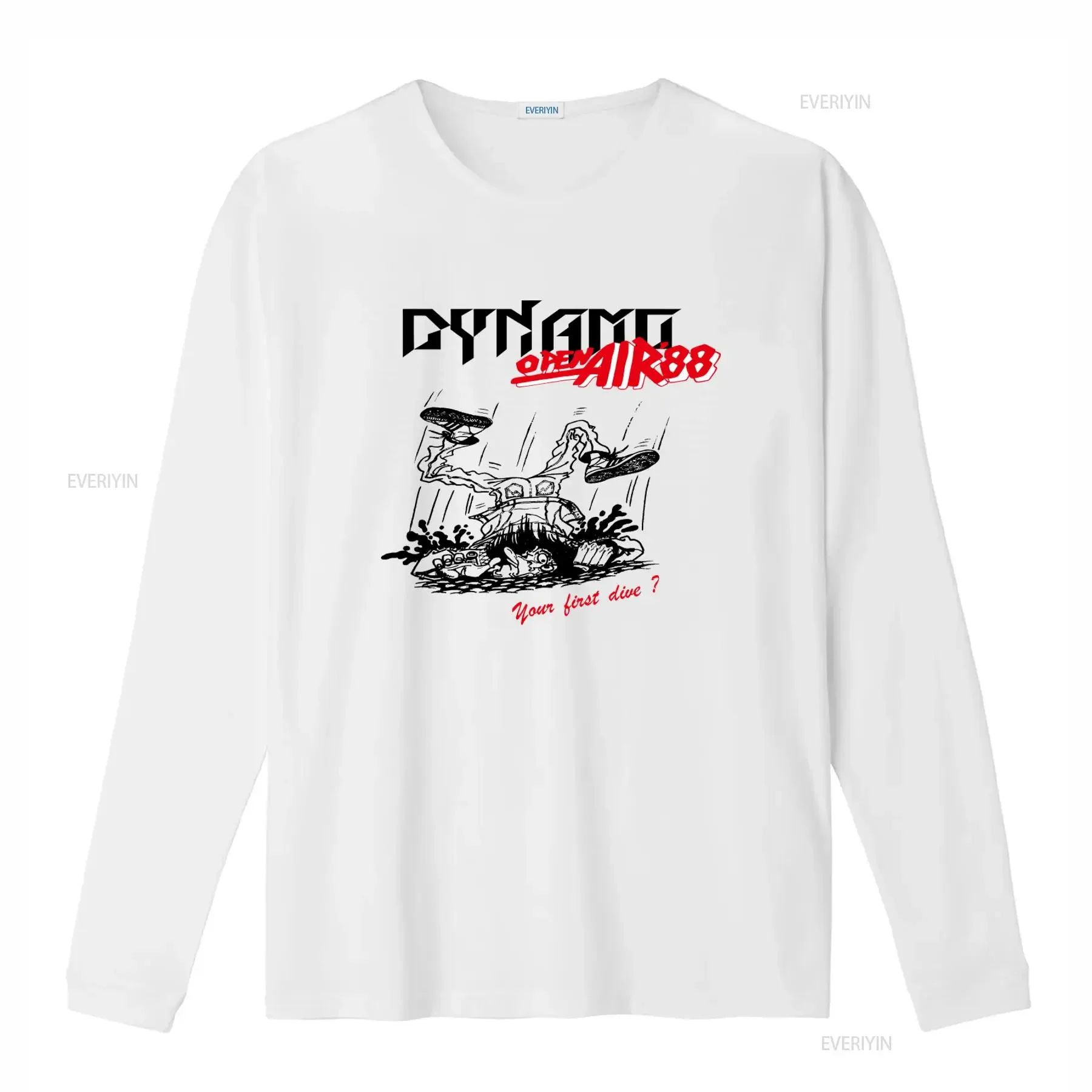 1988 Vintage DYNAMO OPEN AIR Festival T Shirt with Exodus Laaz Rockit Design and 'Your first dive ' Quote vintage Washed