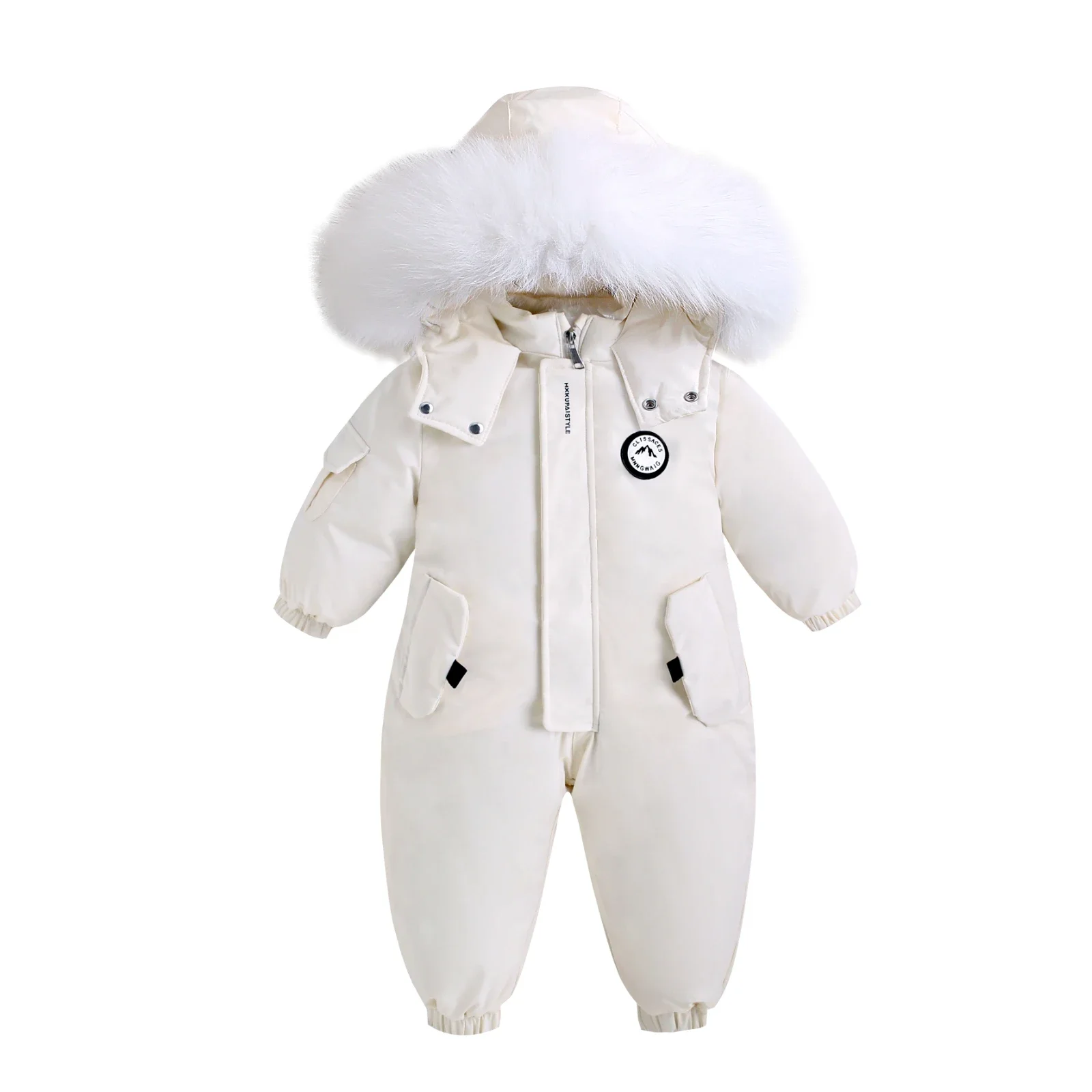 Autumn Winter Baby overcoat Jumpsuit Warm Ski Suit Plus Velvet coat toddler boy Clothes Children Jacket little girls clothing