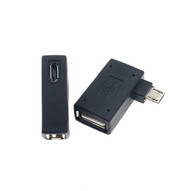 Picture 4: New Micro Adapter USB 2.0 Female to Male Micro OTG Power Supply 2018 Port 90 Degree Left 90 Right Angled USB OTG