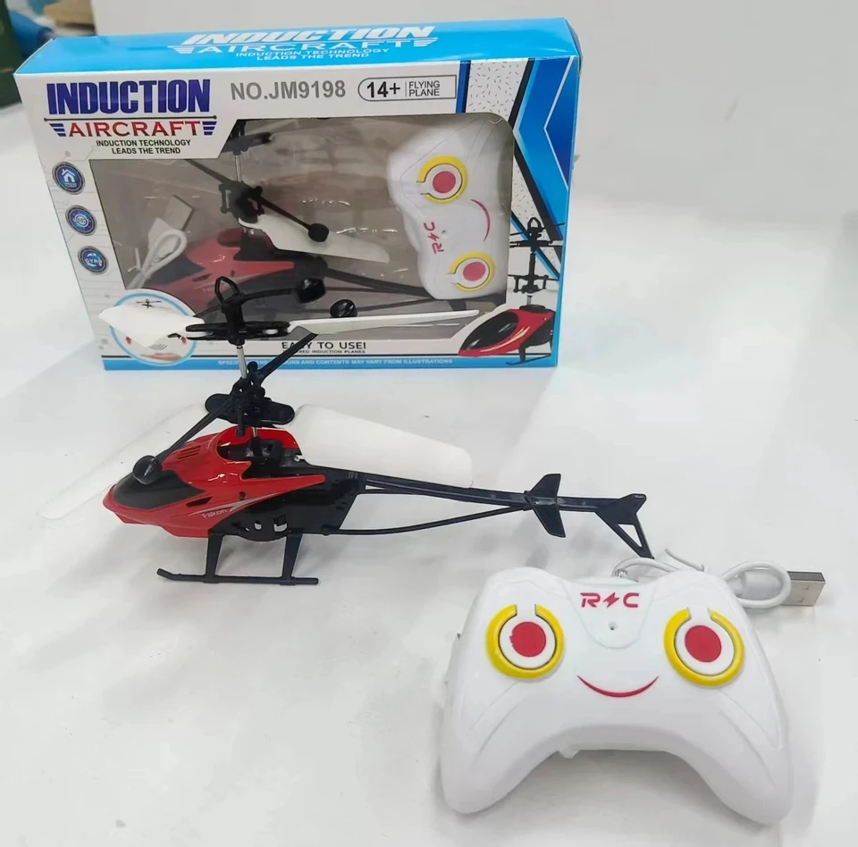 Mini Hand Induction RC Drone Rechargeable Hovering Helicopter Safe Fall-Resistant Kids Flying Toy