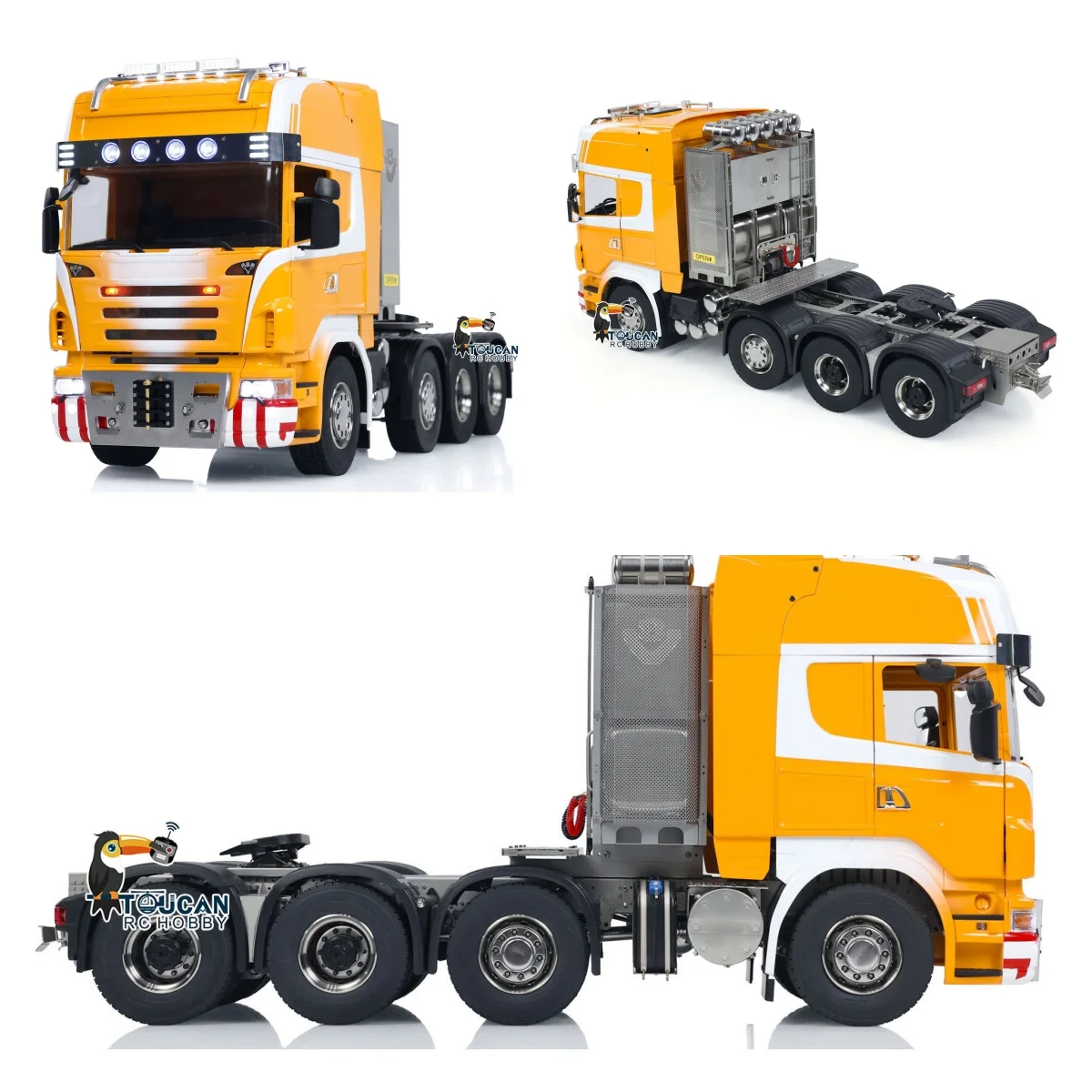 

Игрушка 1/14 8x8 R620 RC Тракторный грузовик Металлическая 3-скоростная коробка передач с управлением Готовый к бегу DIY Окрашенный готовый автомобиль Световой звуковой автомобиль