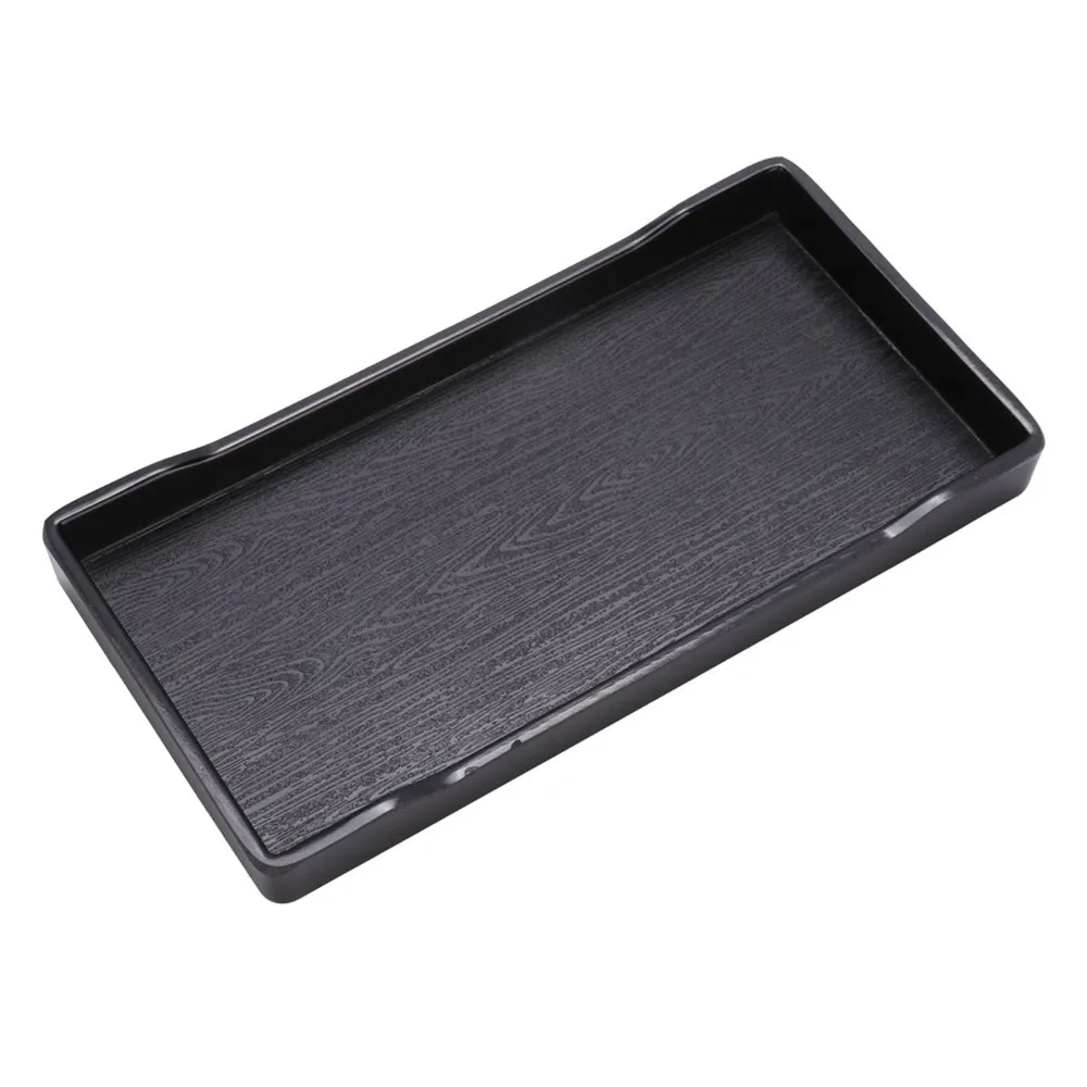 Plastic Pet Food Dish Square Shape Large Capacity Reptile Feeder Dish Anti-Slip Design Smooth Surface Plastic Feeder Dish