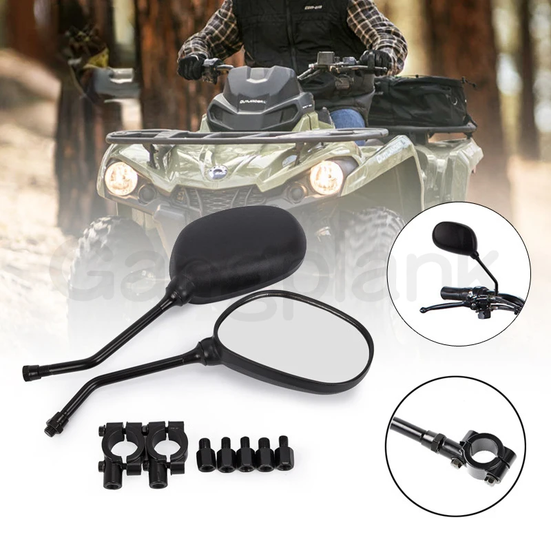 

UTV Four Wheel Vehicle Quad Bike ATV Universal Rearview Mirror Reflector Dune Buggy Black Side Mirrors