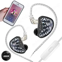 X-T KZ AS24 PRO HIFI in Ear Wired Earphones 24 Unit Upgraded Balanced Armature Drive Adjustable Earbuds Gaming Earphones Headset