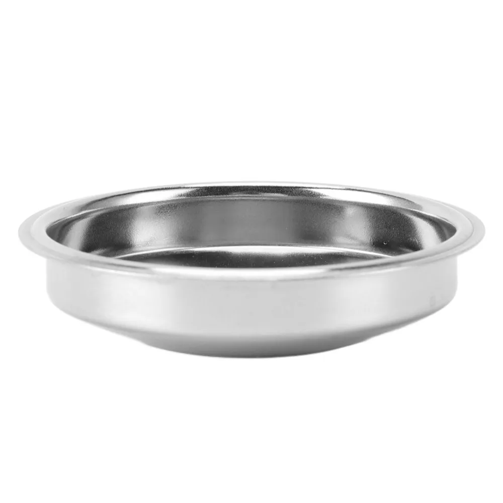 Stainless Steel Coffee Portafilter Basket Single Layer 51mm Stainless Steel Filter Basket Reusable Silver
