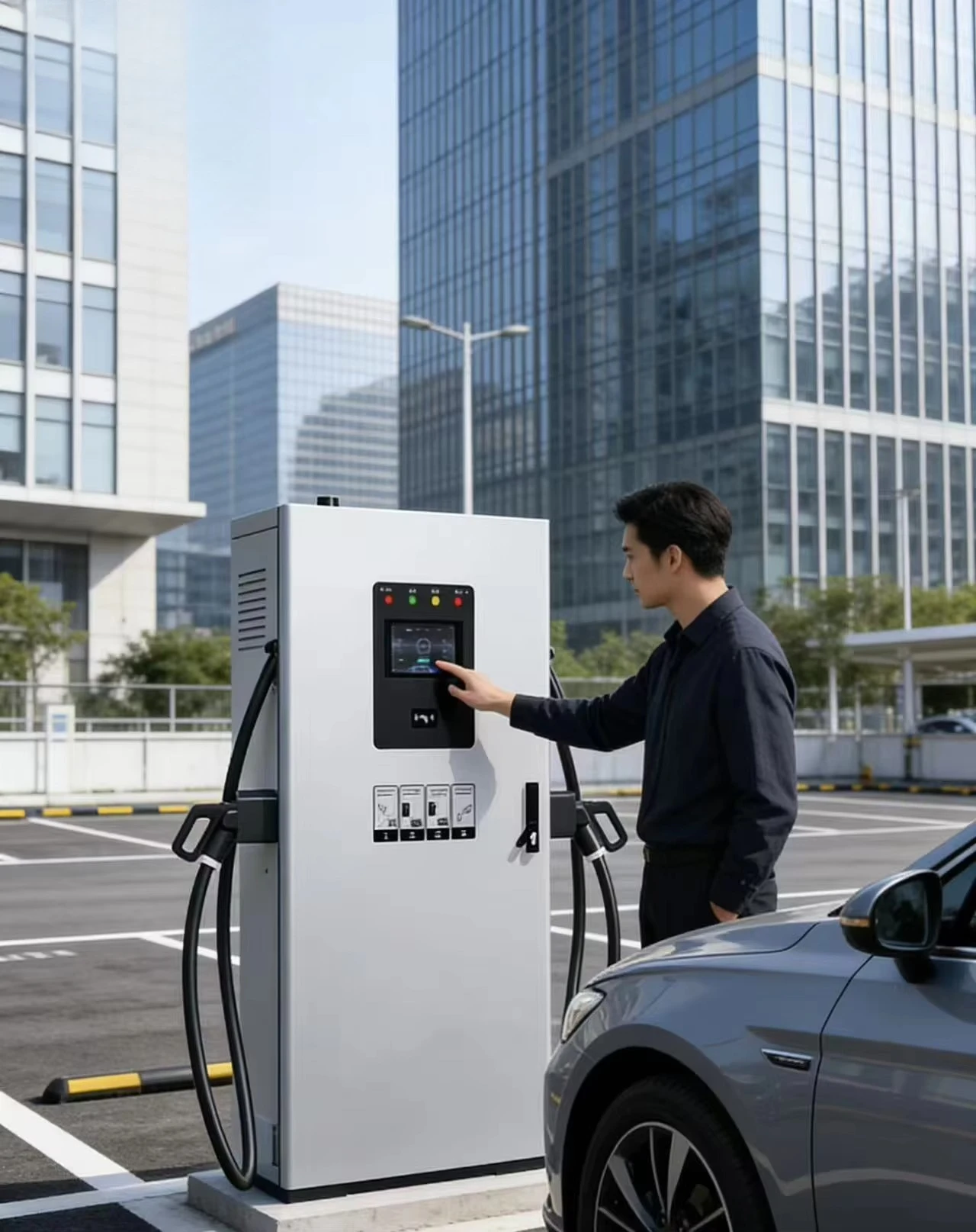 240kW DC EV Charger | 380V Input, 1000V Output, 240A Current, Integrated , ≥95% Efficiency, IP54, Floor-Mounted
