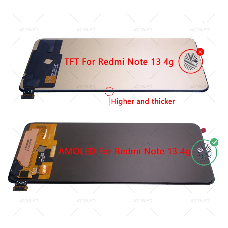Pantalla AMOLED para Xiaomi Redmi Note 13 4G, LCD con táctil y digitalizador, pieza de repuesto para Redmi Note 13 4G 3