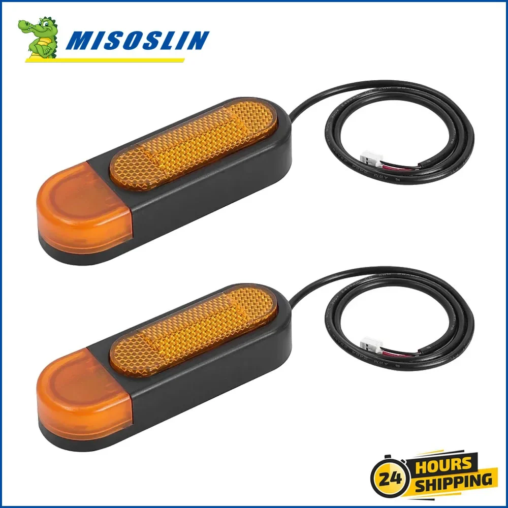 LED Rear Turn Signal Tail Light Lamp with Reflective Strap Decoration for Smartgyro K2 Electric Scooter Night Reflector Parts