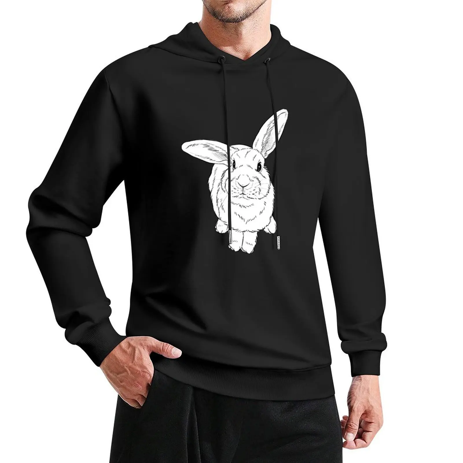 

Wonky rabbit Pullover Hoodie men's coat autumn jacket men korean style clothes men's hoodie sweatshirt