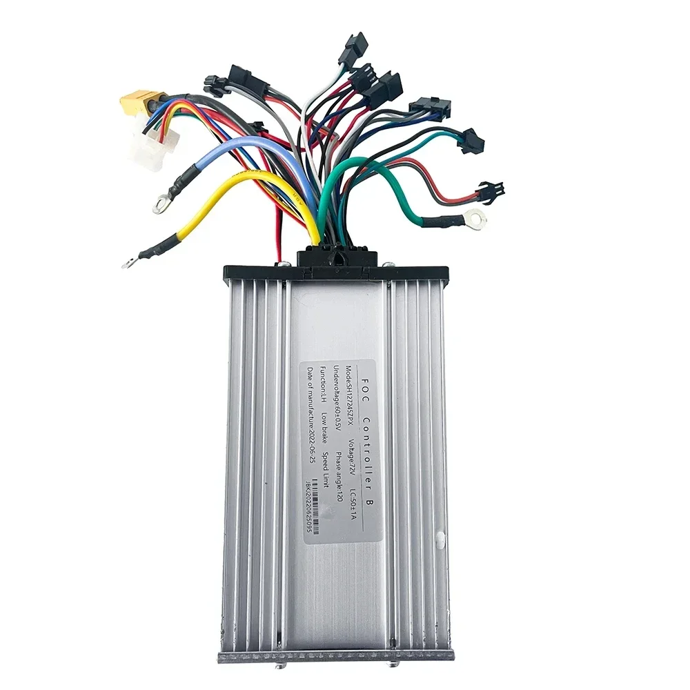 Hot selling 72V Electric Scooter FOC JB 50A Dual Motor Controller for 4000W 5000W 6000W 7500W Motor with LH-100 LCD Throttle
