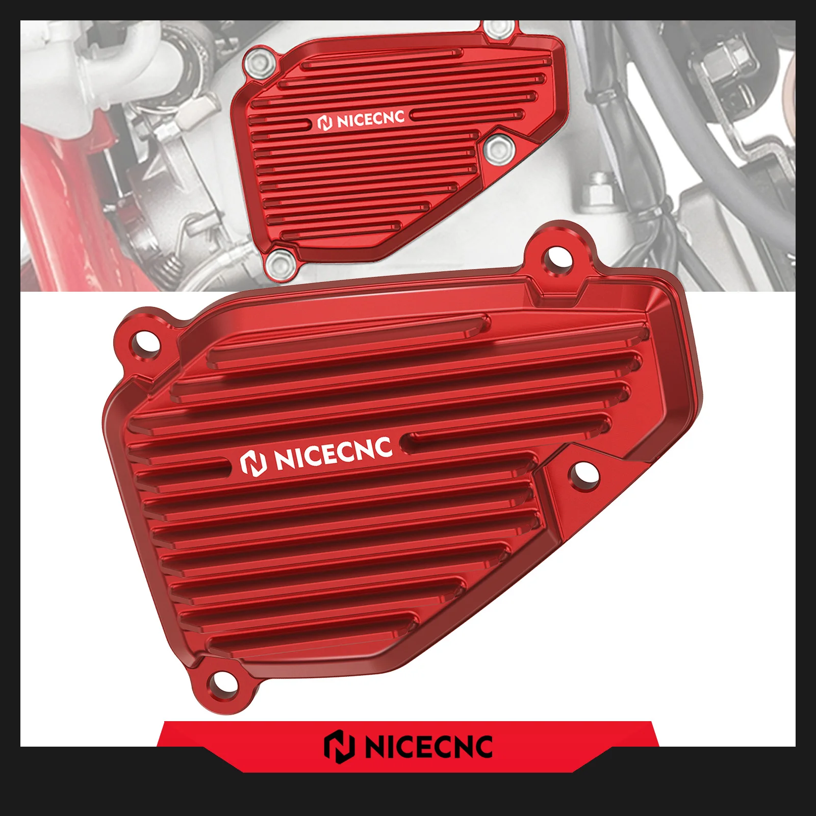 NICECNC Motorcycle Power Valve Cover Guard Protector For 2024 Beta RR 300 RR 250 RR 250 300 XTrainer 300 X-Trainer 250 2013-2024