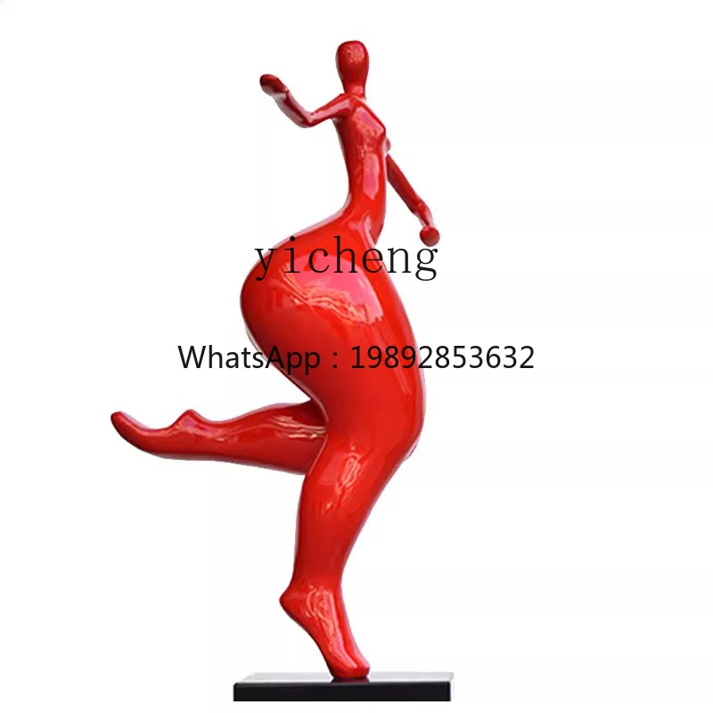 

BJ music blowing, bouncing, figure sculpture, abstract ornament, floor-to-ceiling home decoration