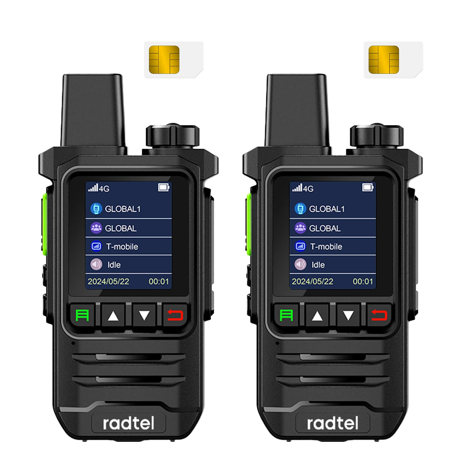 

Radtel P6 Poc Radios Unlimited Range, 5000 Miles Above Walkie Talkie Nationwide Handheld Public Network 2 Way Radio for Logist