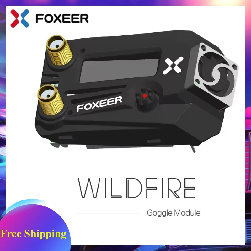 Foxeer Wildfire 5.8GHz 72CH Dual Receiver Support OSD Firmware Update for Fatshark FPV Goggles