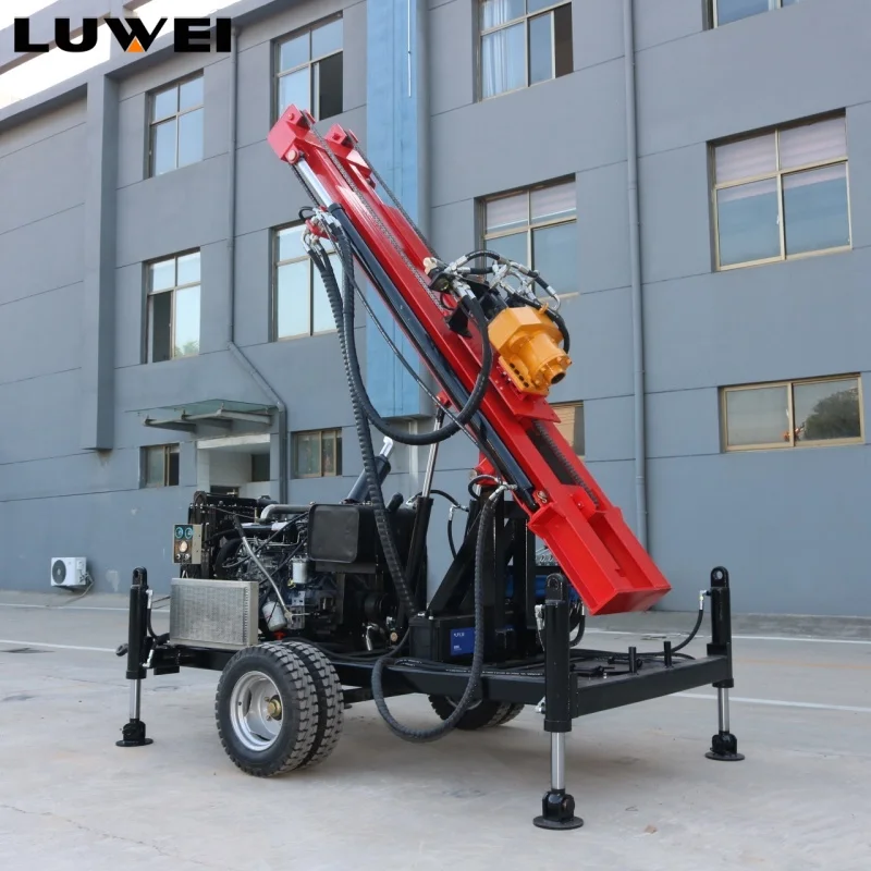 78HP High-Power Deep Well Drilling Rig - Die sel/Gas oline Rotary Head | Municipal Water Borehole Drilling Machine