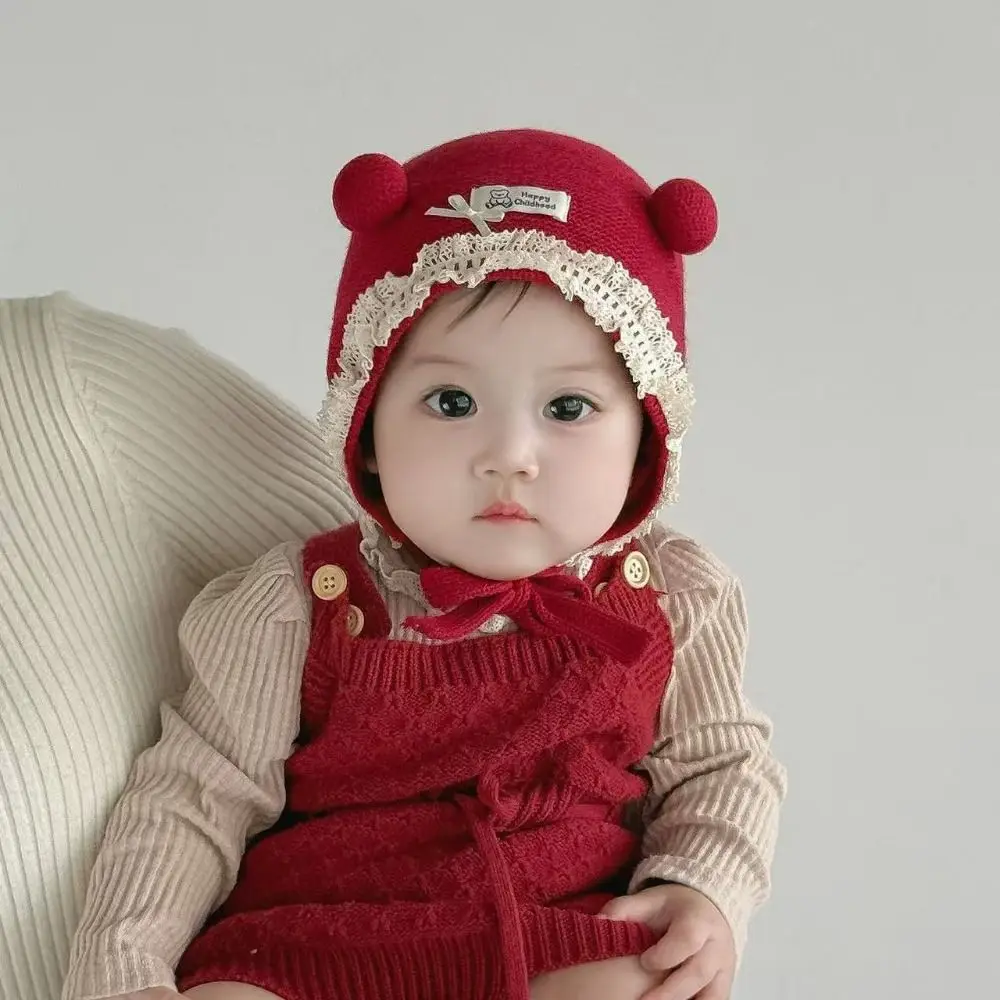 

Breathable Winter Baby Crochet Hat 3-42 Months Cold-Resistant Toddler's Knitted Hat Windproof Ear Protection