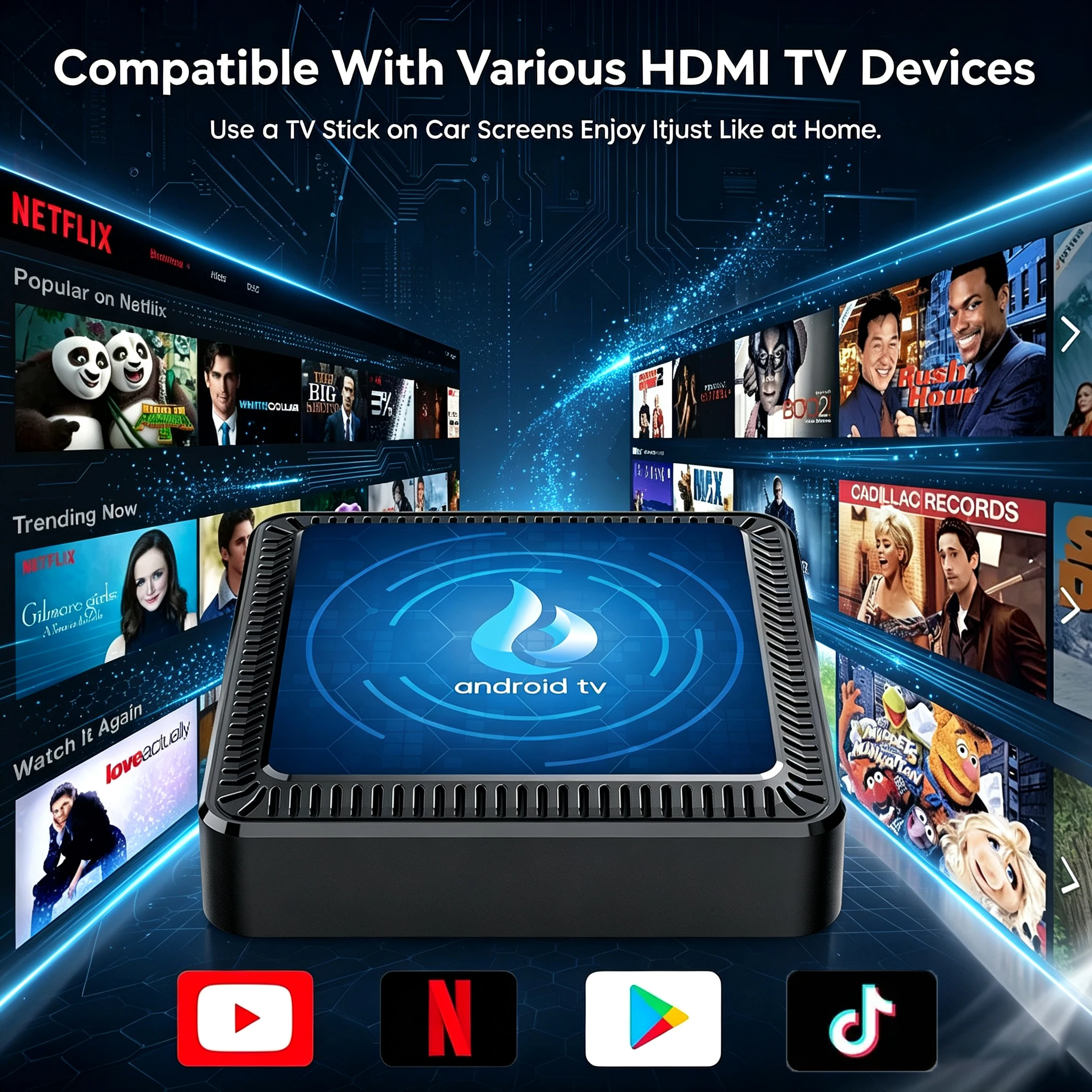 Smart TV Box Android 16 Q17 Bluetooth6.0 Allwinner H313 Quad Core 8K Ultra HD 8GB+256GB Google YouTube Media Player Set Top Box