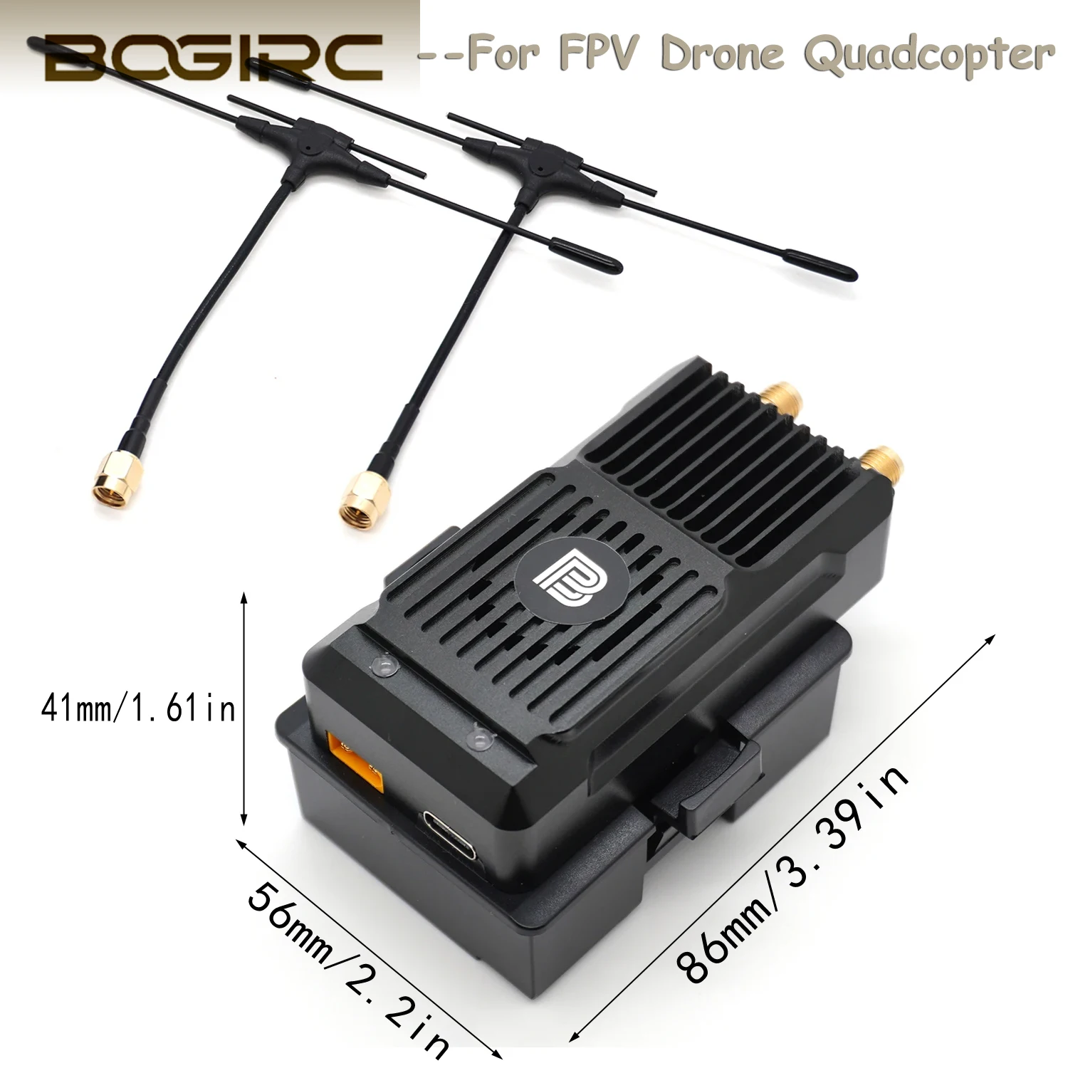 

915MHz/2.4GHz ELRS Dual Antenna Dual Frequency Gemini TX Module JR Interface ExpressLRS for FPV Racing Drone Quadcopter DIY Part