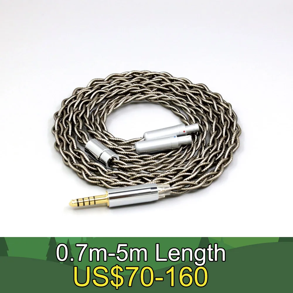 99% Pure Silver Palladium + Graphene Gold Earphone Shielding Cable For Sennheiser HD800 HD800s HD820s HD820 Dharma D1000 LN08201