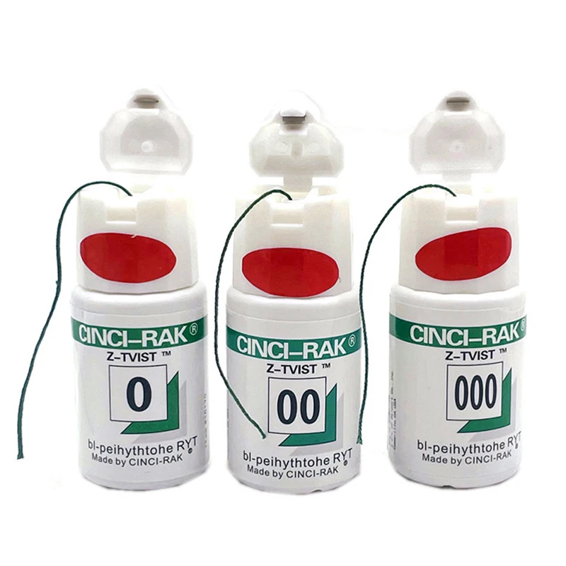 1 bottle Dental Thread Disposable Gingival Retraction Cord Knitted Cotton Line Dentist Material Gingival Cord Retractor Splitter