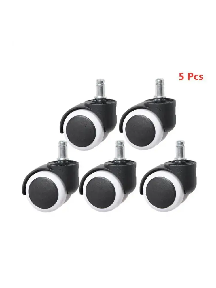 5 Pcs/Lot 10mm/11mm 2 Inch Circlip / Screw Class Silent Large Wheel Caster Pu Chair Office Universal