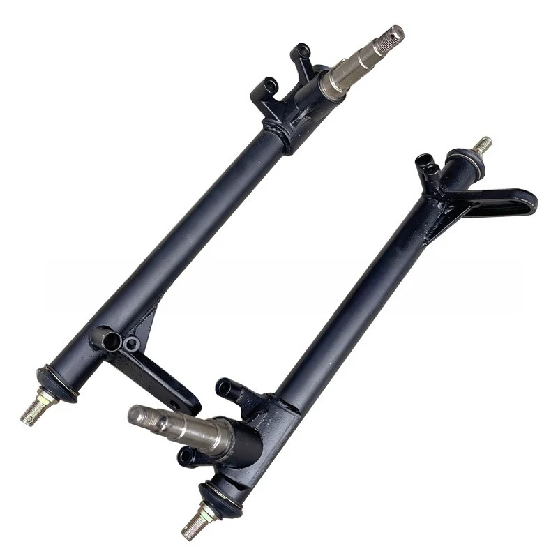 

150CC kart four-wheel beach motorcycle accessories, modified steering knuckle, self-made steering horn shaft iron frame