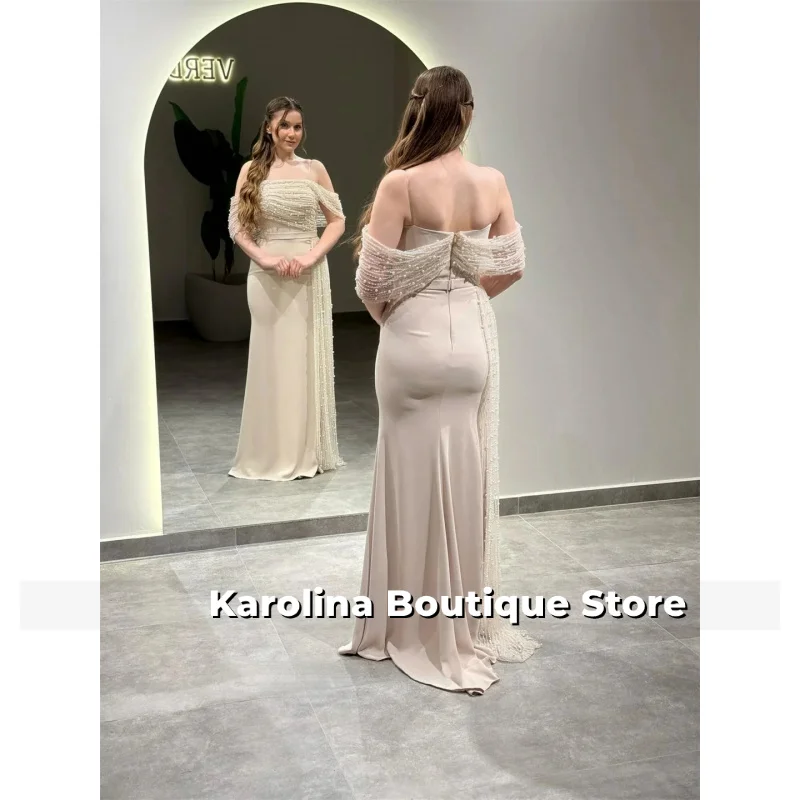 Grânulos personalizados vestido de noite luxo elegante vestidos de festa mulher um ombro trem lateral formal ocasião vestidos azul marinho