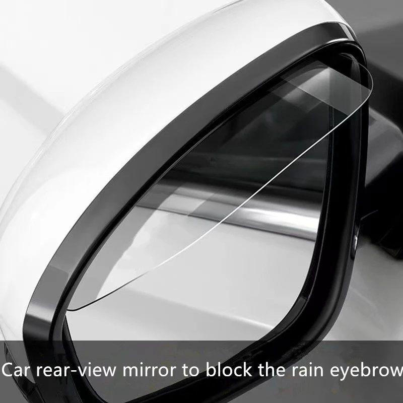 

Transparent Car Rearview Mirror Rain Eyebrow Clear Rain Visor Cover Rainy Day Safe Driving Rain Eyebrow Auto Mirror Accessories