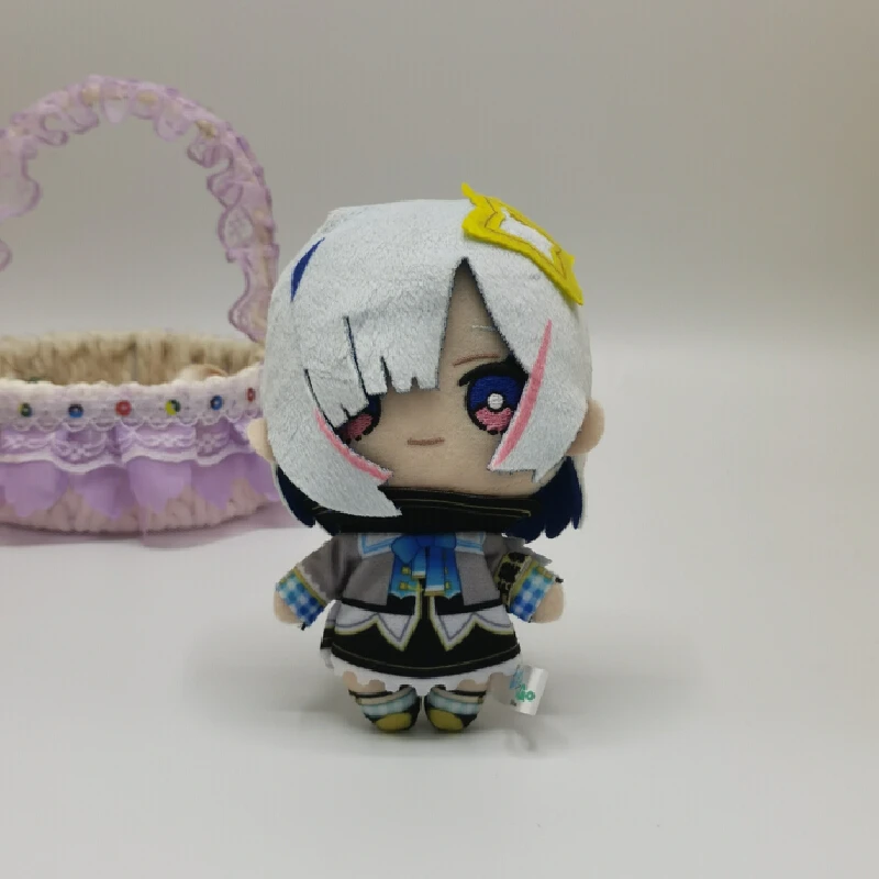 Novo bonito hololive amigos para ir amane kanata mascote de pelúcia chaveiro saco pingente ornamental 10cm boneca presentes