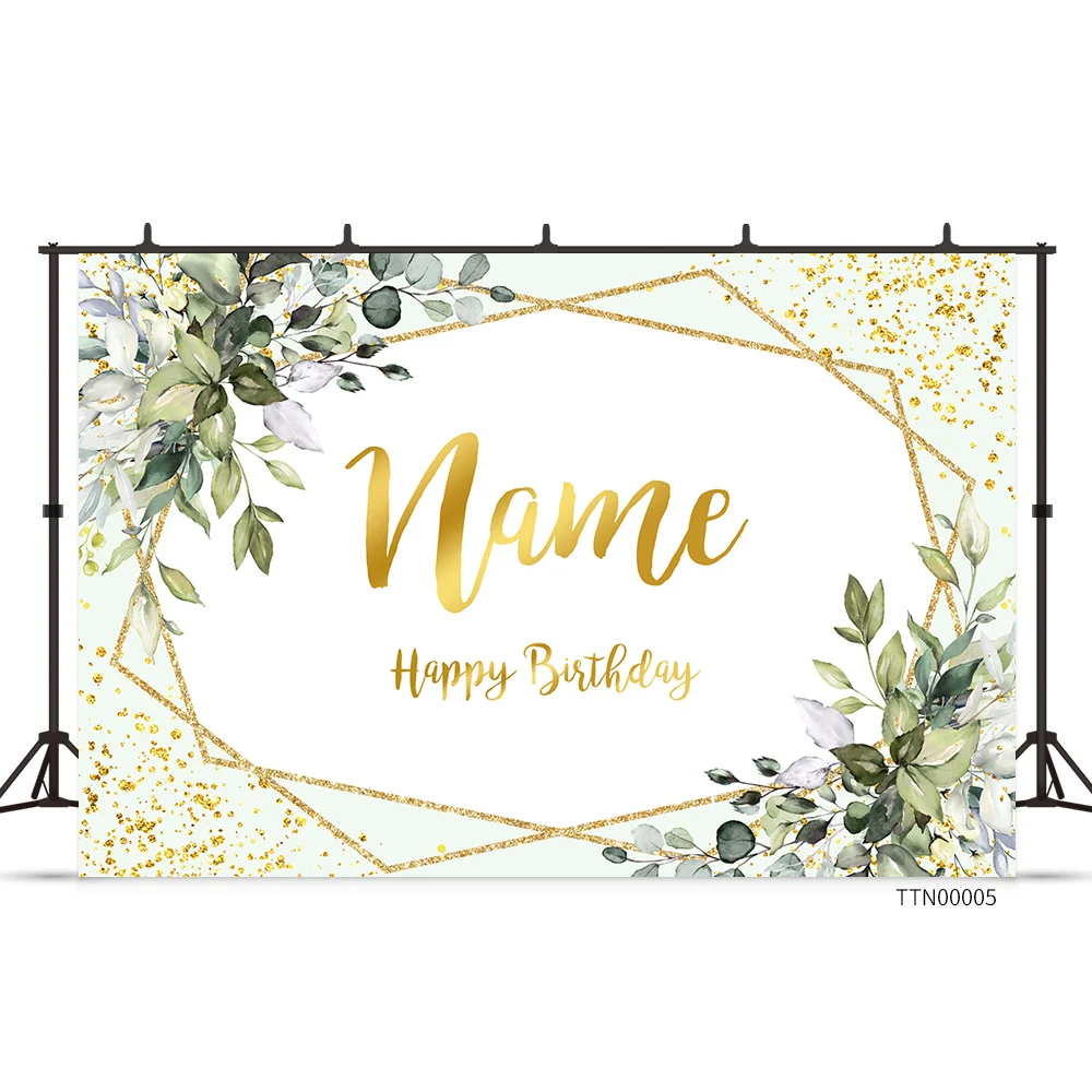 Custom Name Newborn Baby Shower Wedding Party Photography Backdrop Studio Photo Photocall Background Birthday Decorations Prop