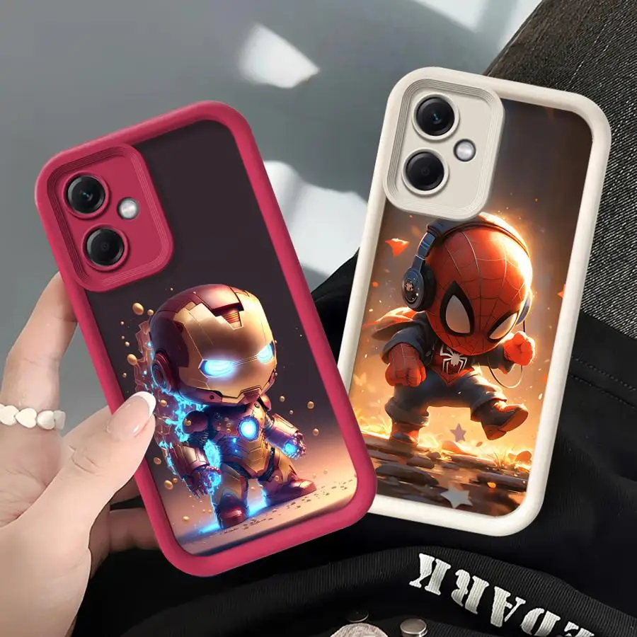 Marvel Sipider Man Shockproof Phone Case for Xiaomi Mi 11 Lite 12T Pro Poco X3 Pro X3 NFC X5 Liquid Soft Back Cover