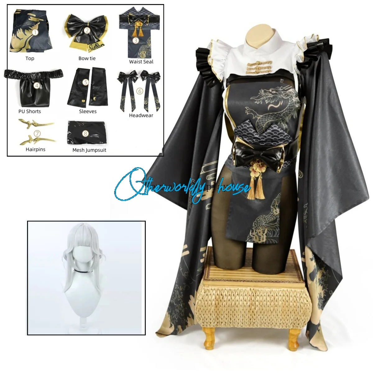 GODDESSOFVICTORY Blanc Cosplay Costume for Women Kimono White Rabbit Sexy Dress Female Party Convention Cosplay Costume New