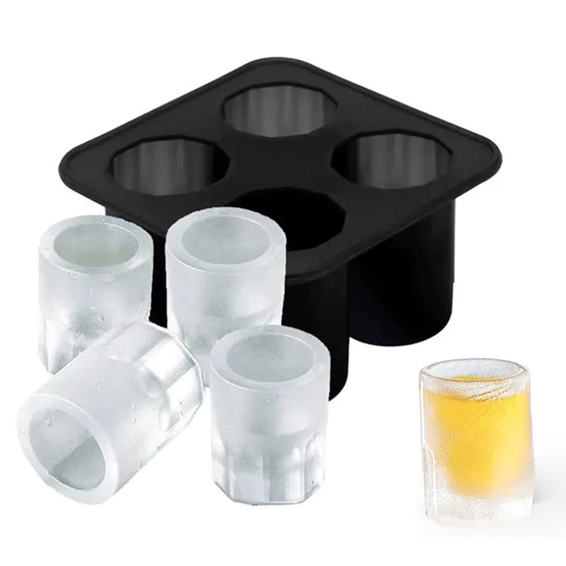

Large Ice Cube Moulds,Ice Cubes, Melt Slowly,BPA Free,Easy To Clean,Funnel Shape for Cold Drinks. Silica Gel Ice Cube Mold