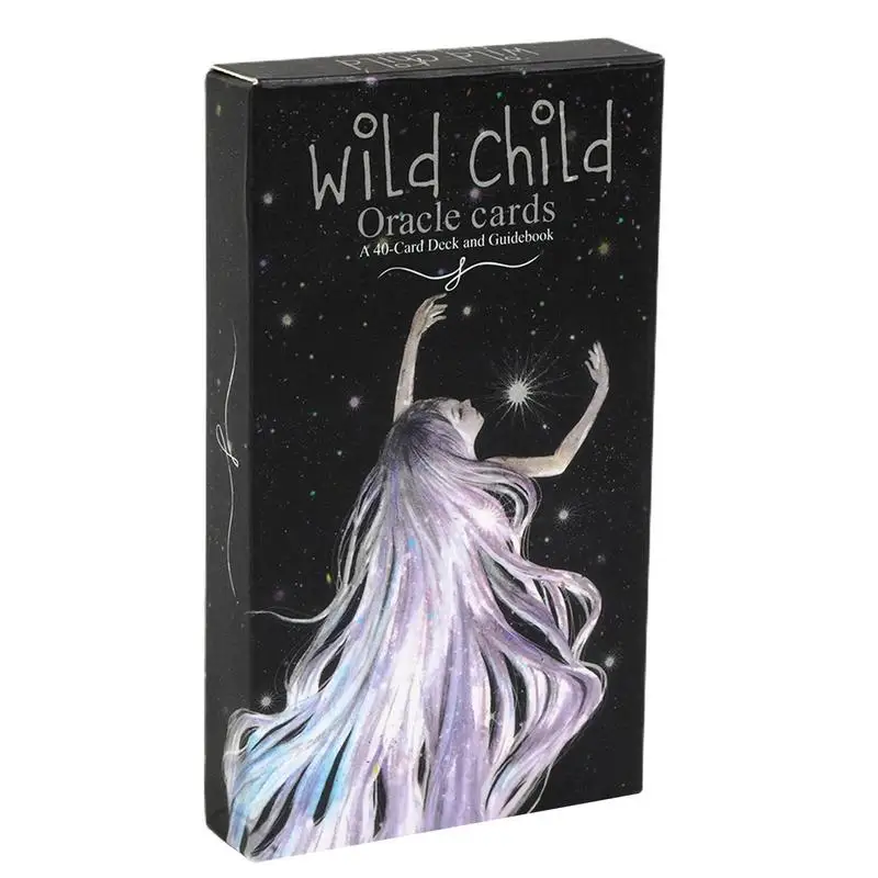 

Tarot Wild Child Oracle 40pcs Card Deck Indie Oracle Deck Beautifully Illustrated Tarot Card Game Toy Card Prediction Divination