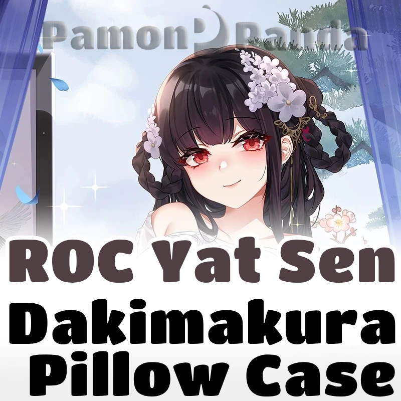 ROC Yat Sen Dakimakura Azur Lane Game Hugging Pillow Case Full Body Cushion Cover Pillowcase Home Bedding Decor Otaku Gift MKL