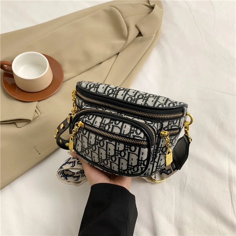 

Multi-Way Crossbody Bag 2026, Printed Fanny Pack & Shoulder Purse, Versatile Small Hobo Bag for Women, Day To Night Essential