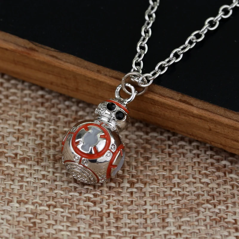 Mythosaur Skull Pendant Necklace Darth Vader BB-8 Necklaces for Women Men Cosplay Jewelry Gift