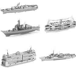 Mini 3D Metal Puzzle for Kids 14+ Manual DIY The Star Ferry Burke Class Destroyer The Bauhinia Assemble Model Education Toys