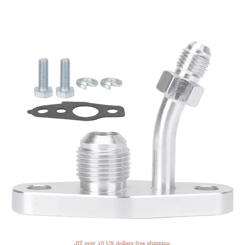 

AN8 Turbos Oil Return Feed & Drain Flange Aluminium Oil Drain Return Line Oil Feed