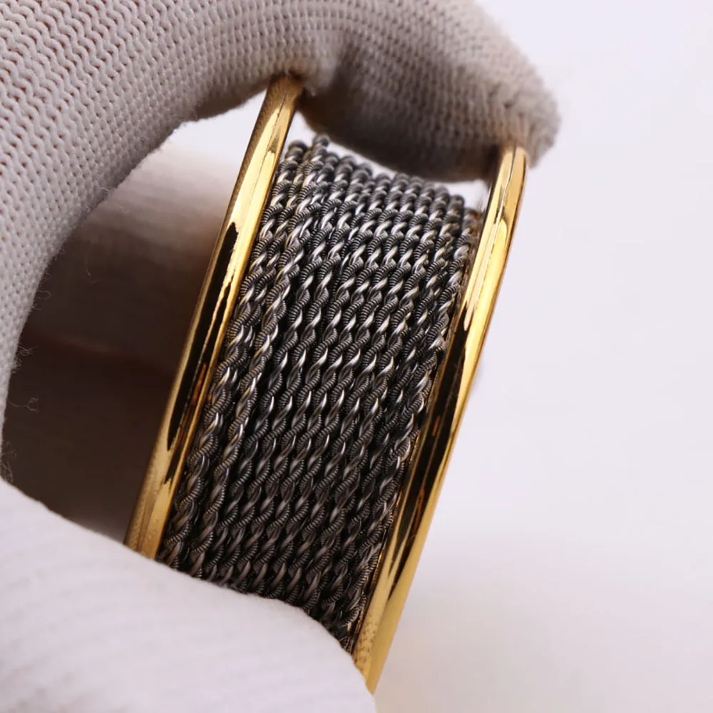 XFKM 5m/roll A1 Juggernaut fuso Clapton sfalsato taiji filo per RDA RBA serbatoio ricostruibile fili di riscaldamento bobina strumento