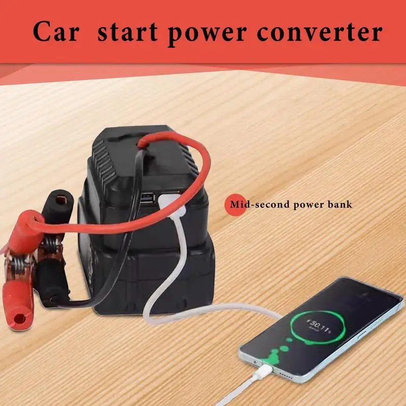 Electric Cables Starter Adapter For Makitas Portable Jump Starter Lithium Battery Car Igniter Charger For Car Battery Charging