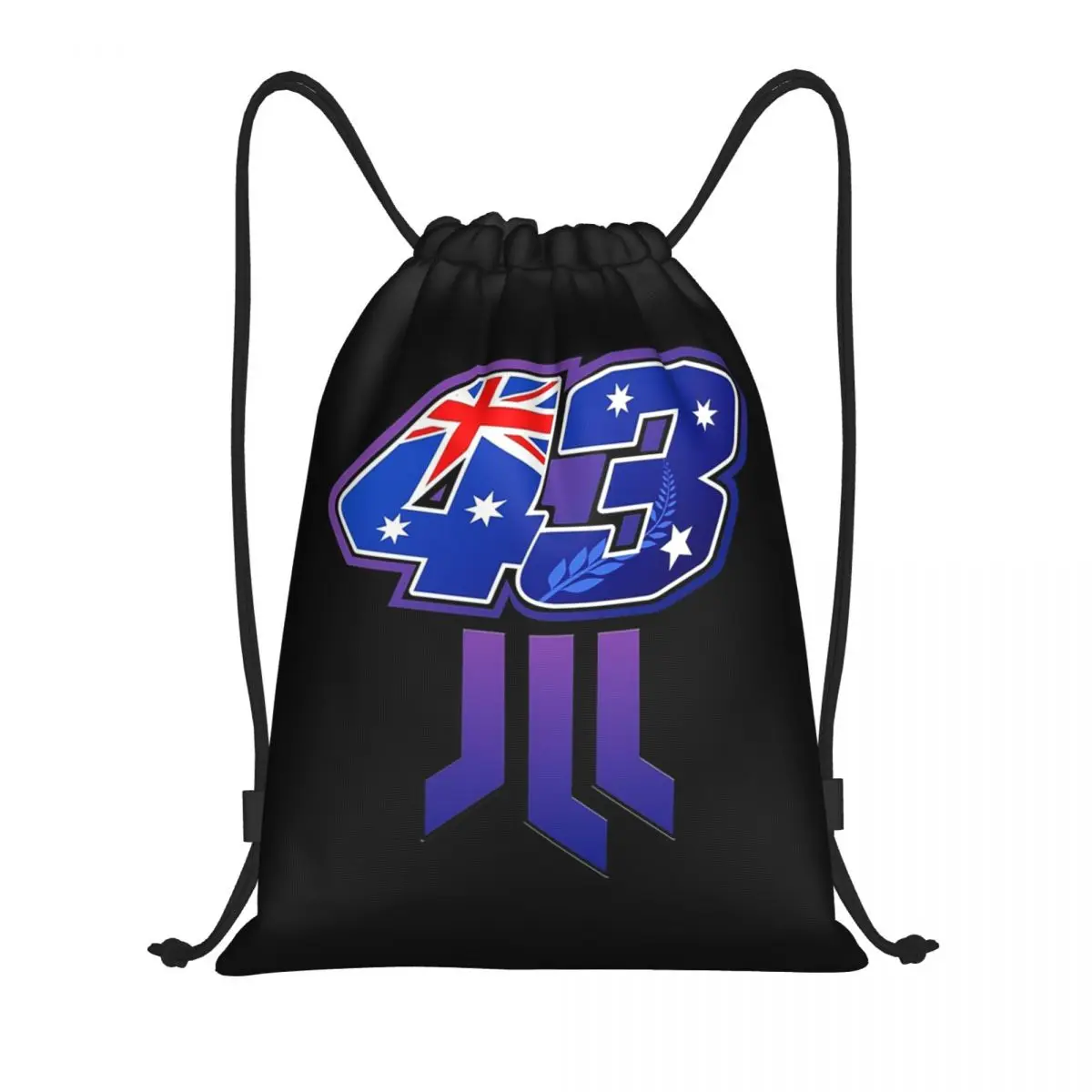 Jack Miller Number 43 Backpacks Multi-function Drawstring Bags Sports Bag Book Bags for Travel School