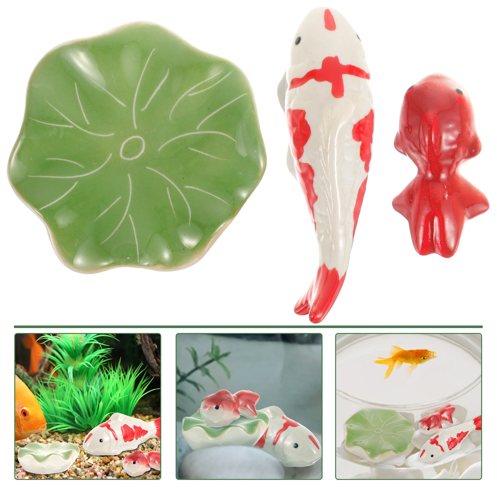 

3Pcs Ceramic Ball Decor Premium Ceramic Material Ideal for Fish Tank Aquarium Ornamentation Adds Natural Lively Touch to